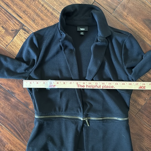 Mossimo | Black jacket with zipper belt - Picture 13 of 16